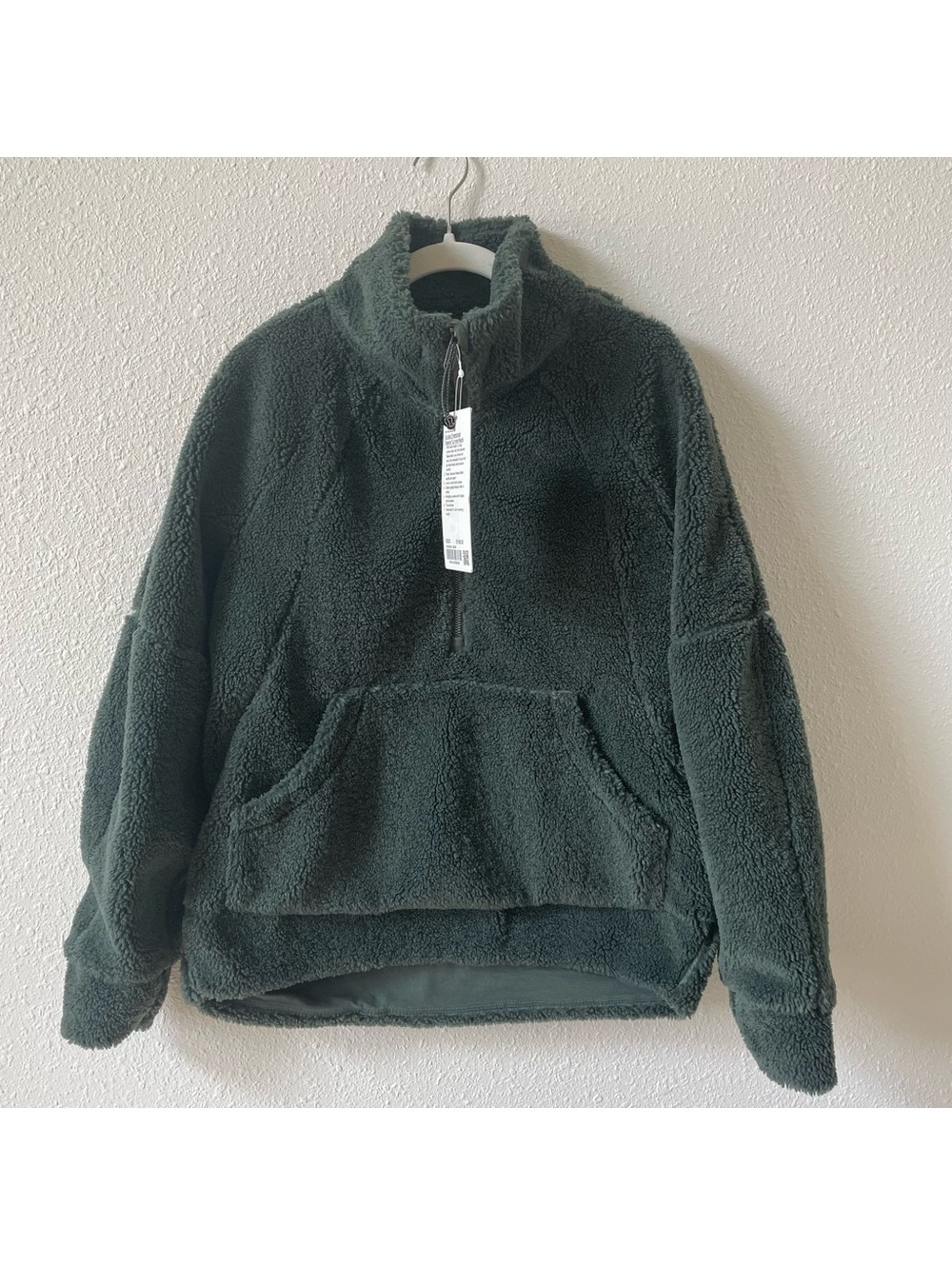 Lululemon Scuba Oversized Fleece Funnel Neck Smocked Spruce XS / Small Cozy